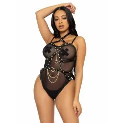 Body Harnais En Cuir Noir – Leg Avenue -Sextoys boutique body harnais en cuir noir leg avenue 3