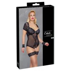 Body Ouvert Avec Menottes Courbes Généreuses - Cottelli Collection -Sextoys boutique body ouvert avec menottes courbes genereuses cottelli collection 6