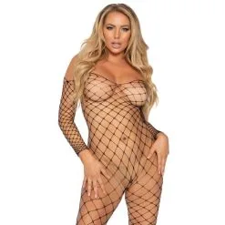 Bodystocking En Résille Ouvert Sur L'Arrrière - Leg Avenue -Sextoys boutique bodystocking en resille ouvert sur l arrriere leg avenue 3