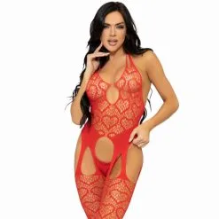 Bodystocking Ouvert En Résille Mini Cœurs – Leg Avenue -Sextoys boutique bodystocking ouvert en resille mini coeurs leg avenue 1
