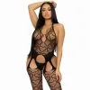 Bodystocking Ouvert En Résille Mini Cœurs – Leg Avenue