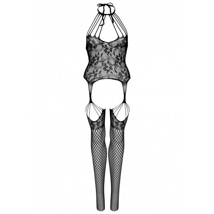 Bodystocking Résille Et Lanières Effet Porte-jarretelles – Leg Avenue 3 Bodystocking Résille Et Lanières Effet Porte-jarretelles – Leg Avenue – Image 3