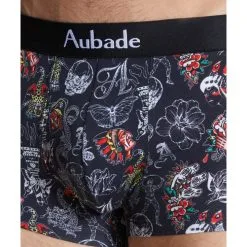 Aubade Paris Boxer Trunk Homme 'Black Art' - Aubade & Baptiste Giabiconi -Sextoys boutique boxer trunk homme black art aubade baptiste giabiconi 2