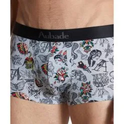 Aubade Paris Boxer Trunk Homme 'Grey Art'- Aubade & Baptiste Giabiconi -Sextoys boutique boxer trunk homme grey art aubade baptiste giabiconi 2