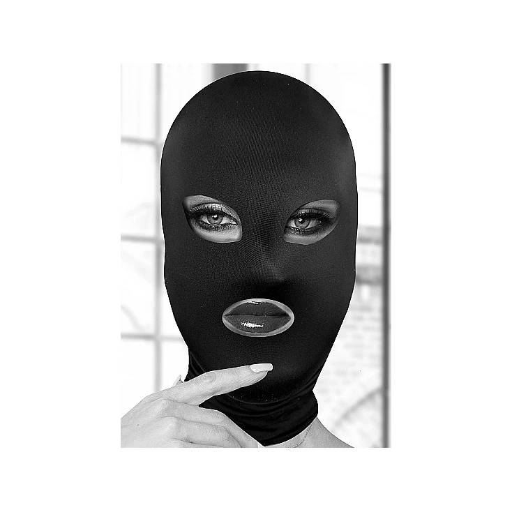 Cagoule Fétichiste Yeux Et Bouche Ouverts – Ouch! 1 Cagoule Fétichiste Yeux Et Bouche Ouverts – Ouch!