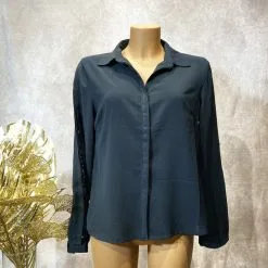 Chemise Col Classique à Sequins - Prêt-à-Porter Paradise Boutik