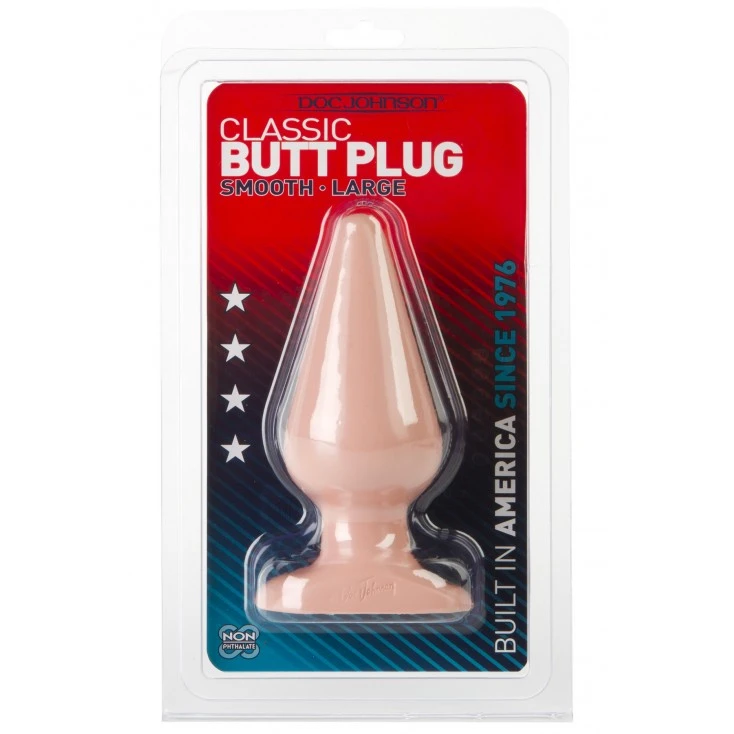 Doc Johnson Classic Butt Plug Smooth Large 1 Doc Johnson Classic Butt Plug Smooth Large
