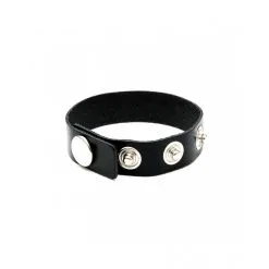 Rimba Cockring Cuir Rivet Anneau Simple