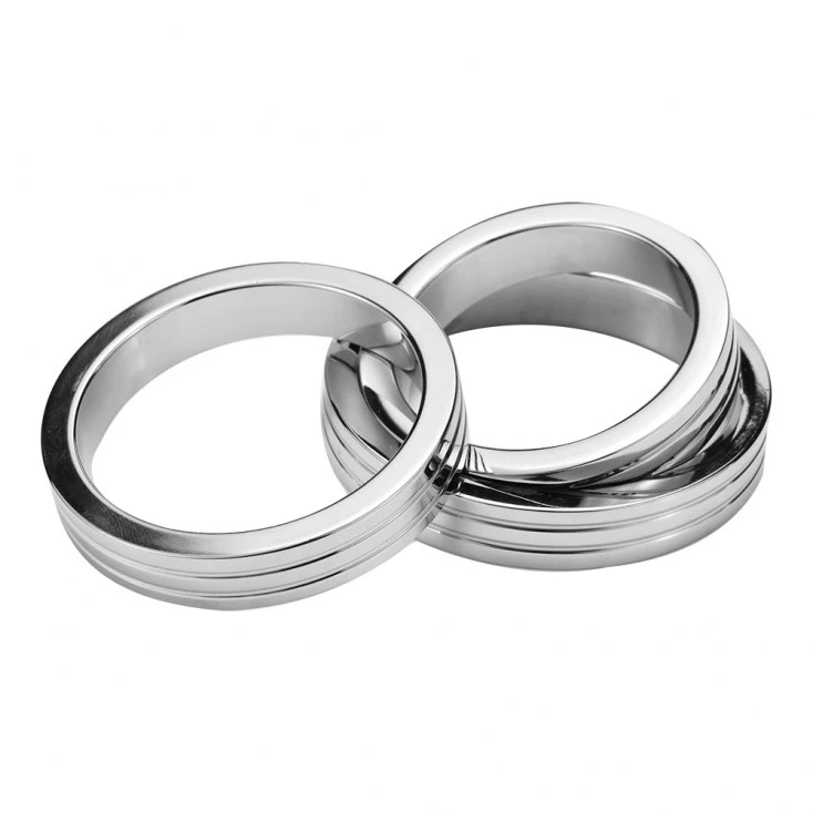 Cockring Plat Avec Rainures En Acier Inoxydable - 10 Mm De Largeur 2 Cockring Plat Avec Rainures En Acier Inoxydable - 10 Mm De Largeur – Image 2