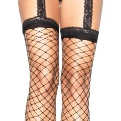 Collants Porte-Jarretelles Résille Extra-Large – Leg Avenue -Sextoys boutique collants porte jarretelles resille extra large leg avenue 2