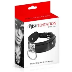 Collier Ras-de-Cou Fetish Avec Anneau - Fetish Tentation -Sextoys boutique collier ras de cou fetish avec anneau fetish tentation 1