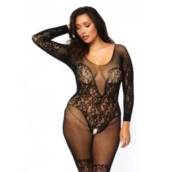 Combinaison Grande Taille En Résille Noire Ouverte Sur L'Intimité - Leg Avenue 5 Combinaison Grande Taille En Résille Noire Ouverte Sur L'Intimité - Leg Avenue -Sextoys boutique combinaison en resille noire ouverte sur l intimite leg avenue 2