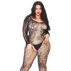 Combinaison Grande Taille Ouverte En Dentelle Florale - Leg Avenue 5 Combinaison Grande Taille Ouverte En Dentelle Florale - Leg Avenue -Sextoys boutique combinaison grande taille dentelle florale ouverte leg avenue 2