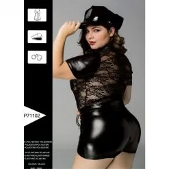 Déguisement Sexy De Policière - 3 Pièces -Sextoys boutique deguisement sexy de policiere 3 pieces 1