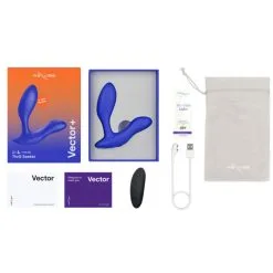 Double Stimulateur Prostatique Vibrant ‘Vector +’ Bleu - We-Vibe -Sextoys boutique double stimulateur prostatique vibrant vector bleu we vibe 6