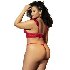 Ensemble 2 Pièces Convertible En Babydoll Rouge – Mapalé Lingerie -Sextoys boutique ensemble 2 pieces convertible en babydoll rouge mapale lingerie 6