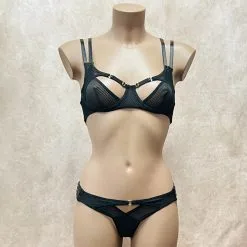 Collection Exclusive Paradise Boutik Ensemble 2 Pièces Soutien-gorge & String, Brides Extensibles Et Résille -Sextoys boutique ensemble 2 pieces soutien gorge string brides extensibles et resille 3