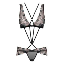 Ensemble 3 Pièces Modulable ‘Dentelle Et Brides’ – Obsessive -Sextoys boutique ensemble 3 pieces modulable dentelle et brides obsessive 3