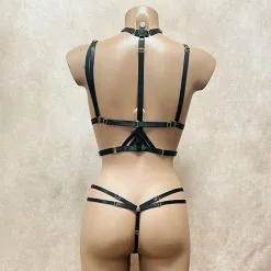 Collection Exclusive Paradise Boutik Ensemble 3 Pièces Soutien-gorge, Harnais & String Assorti -Sextoys boutique ensemble 3 pieces soutien gorge harnais string assorti 2
