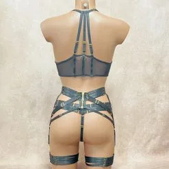 Collection Exclusive Paradise Boutik Ensemble 3 Pièces Soutien-gorge, Porte-jarretelles Et String Assorti -Sextoys boutique ensemble 3 pieces soutien gorge porte jarretelles et string assorti 2