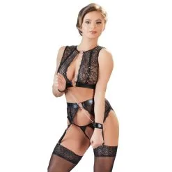 Ensemble Bondage Lingerie Et Menottes – Cottelli Collection