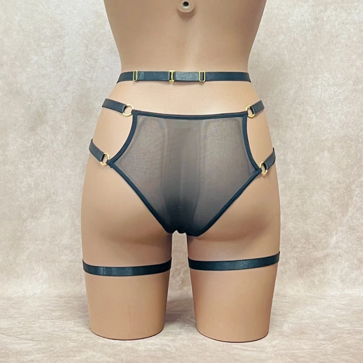 Collection Exclusive Paradise Boutik Ensemble Élastique Culotte Et Porte-Jarretelles Avec Jarretières 2 Collection Exclusive Paradise Boutik Ensemble Élastique Culotte Et Porte-Jarretelles Avec Jarretières – Image 2