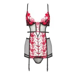 Ensemble Guêpière Et Mini String ‘Evangelina’ – Beauty Night -Sextoys boutique ensemble guepiere et mini string evangelina beauty night 3