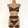 Collection Exclusive Paradise Boutik Ensemble Lingerie 5 Pièces En Dentelle Noire