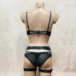 Collection Exclusive Paradise Boutik Ensemble Soutien-gorge, Culotte Et Porte-jarretelles Avec Jarretières Assorties -Sextoys boutique ensemble soutien gorge culotte et porte jarretelles avec jarretieres assorties 3