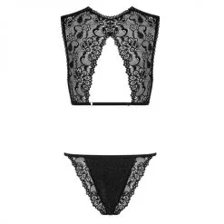 Ensemble Soutien-Gorge Et Culotte En Dentelle Et Paillettes - Obsessive -Sextoys boutique ensemble soutien gorge et culotte en dentelle et paillettes obsessive 2