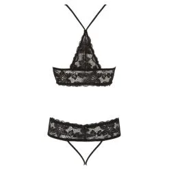 Ensemble Soutien-gorge Ouvrable Et String Nu - Cottelli Collection -Sextoys boutique ensemble soutien gorge ouvrable et string nu cottelli collection 4