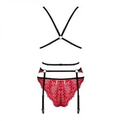 Obsessive Ensemble Soutien-Gorge, Porte-Jarretelles Et String Rouges Assortis - Obssessive 11 Obsessive Ensemble Soutien-Gorge, Porte-Jarretelles Et String Rouges Assortis - Obssessive -Sextoys boutique ensemble soutien gorge porte jarretelles et string rouges assortis obssessive 5