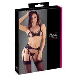 Ensemble Soutien-gorge Et String Ouverts, Porte-jarretelles - Cottelli Collection -Sextoys boutique ensemble soutien gorge string ouverts et porte jarretelles cottelli collection 4
