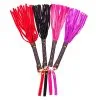 Fouet Cuir Lanières Colorées 30 Cm - BDSM By Paradise Boutik
