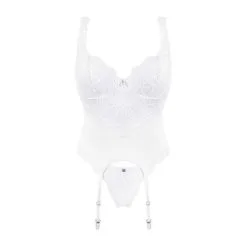 Guêpière Et String En Dentelle Blanche ‘Amor Blanco’ – Obsessive -Sextoys boutique guepiere et string en dentelle blanche amor blanco obsessive 2