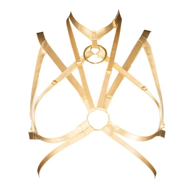 Harnais Seins Nus Or 1 Harnais Seins Nus Or