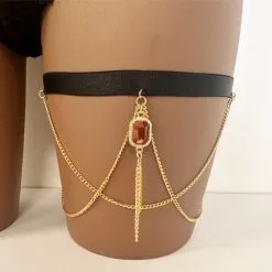 Collection Exclusive Paradise Boutik Jarretière Bijou Chaînettes Ajustable