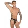 Jockstrap Tulle Transparent Motifs Géométriques - Eros Veneziani