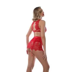 Jupe Porte-Jarretelles En Dentelle Et Satin 'Black Swan' - Jolidon -Sextoys boutique jupe porte jarretelles en dentelle et satin black swan jolidon 3