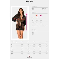 Kimono En Tulle Imprimé Léopard ‘Allunes’ – Obsessive -Sextoys boutique kimono en tulle imprime leopard allunes obsessive 6