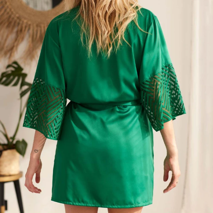 Kimono Satin ‘P-Fizzy’ – Valege Lingerie 4 Kimono Satin ‘P-Fizzy’ – Valege Lingerie – Image 4