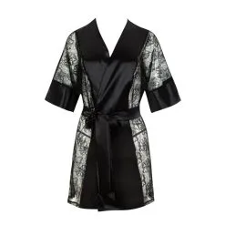 Kimono Satiné Avec Dentelle ‘Stephanie’ – Beauty Night -Sextoys boutique kimono satine avec dentelle stephanie beauty night 4