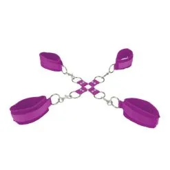 Menottes Poignets Et Chevilles Velcro - Ouch! -Sextoys boutique menottes poignets et chevilles velcro ouch 3