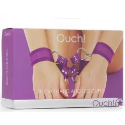 Menottes Poignets Et Chevilles Velcro - Ouch! -Sextoys boutique menottes poignets et chevilles velcro ouch 4
