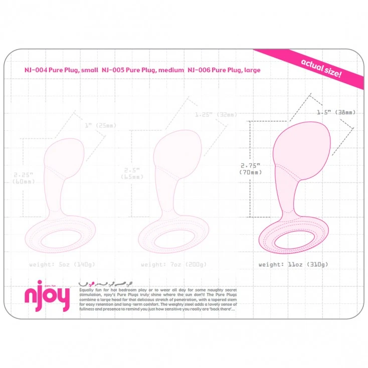 Njoy Pure Plug Large 3 Njoy Pure Plug Large – Image 3