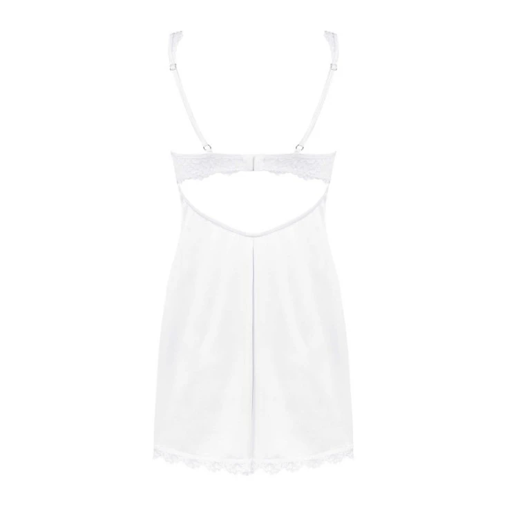 Nuisette Avec Décolleté En Dentelle ‘Amor Blanco’ – Obsessive 4 Nuisette Avec Décolleté En Dentelle ‘Amor Blanco’ – Obsessive – Image 4