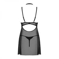 Obsessive Nuisette Tulle Et Dentelle Avec String Assorti – Obssessive -Sextoys boutique nuisette tulle et dentelle avec string assorti obssessive 3