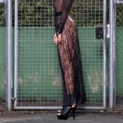 Pantalon Fluide Dentelle Et Reflets Argentés ‘Jun’ – Patrice Catanzaro -Sextoys boutique pantalon fluide dentelle reflets argentes jun patrice catanzaro 2