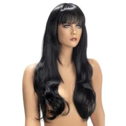 Perruques World Wigs Perruque Diane Brune - Coupe Longue Ondulée Avec Frange - World Wigs