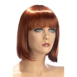 Perruques World Wigs Perruque Sophie Rousse - Courte Coupe Au Carré Et Frange - World Wigs